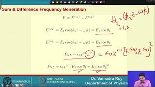 Sum & Difference frequency generation #swayamprabha #ch20sp