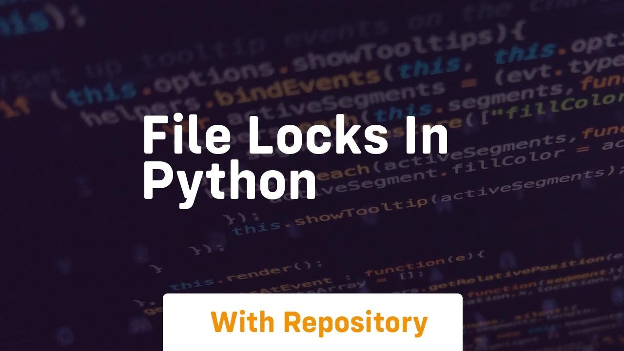 File locks in python - YouTube