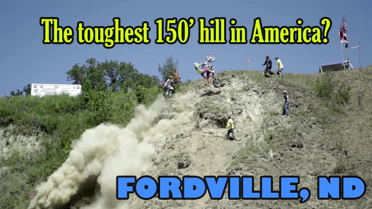 Only 1 of 21 riders make it over this 150' hill! Austin Teyler wins the