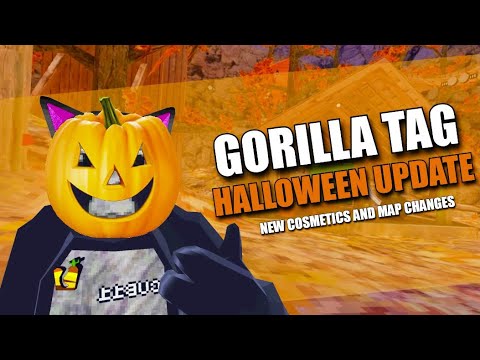 NEW Halloween UPDATE In Gorilla Tag is FINALLY here (NEW COSMETICS ...