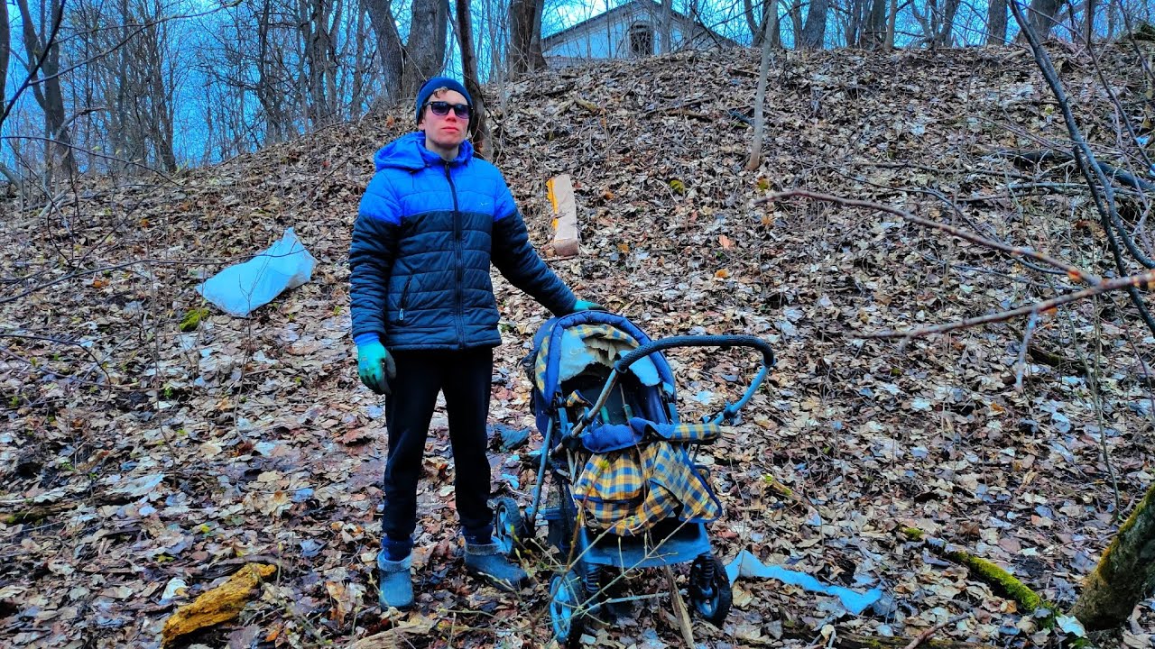 Нашли шикарные находки  вдоль глубокого оврага!