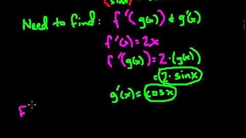 The Chain Rule with Trig Functions