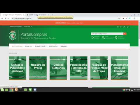 Pesquisa em outros entes públicos - Portal de compras do estado do Ceará