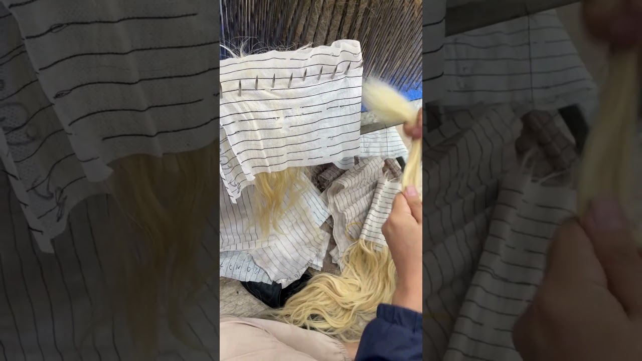 Step by step bleaching raw hair into 