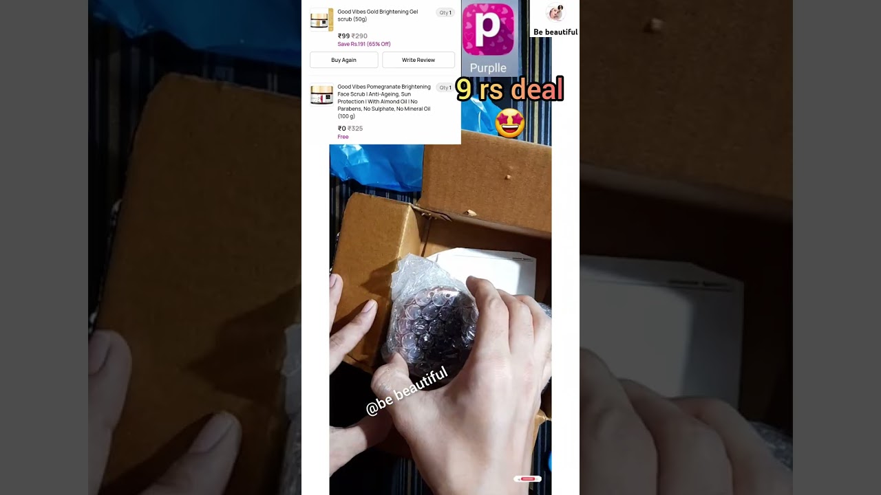 # purple 9 rs deal🤩 i got 620 /- rs products in just 99 rs 🔥🔥