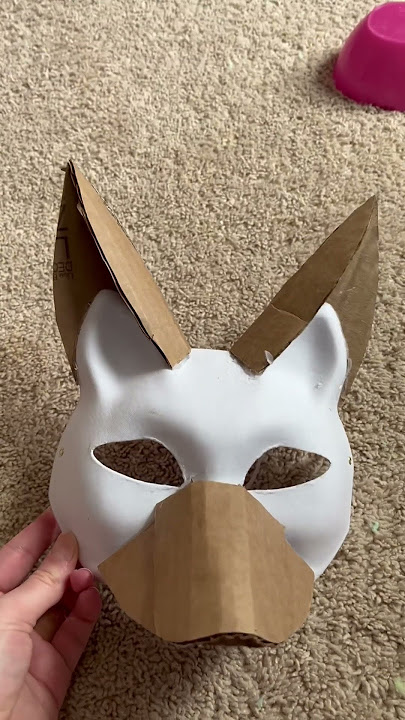 Making a wolf mask #therian #mask #furry #theriantropy #crafting #theriancommunity