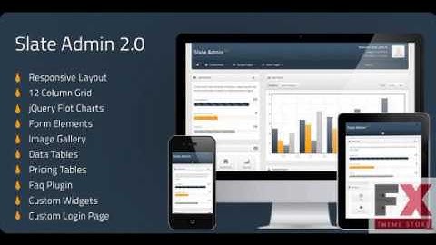 Preview Slate Admin 20 - Responsive Admin Template AdminTemp