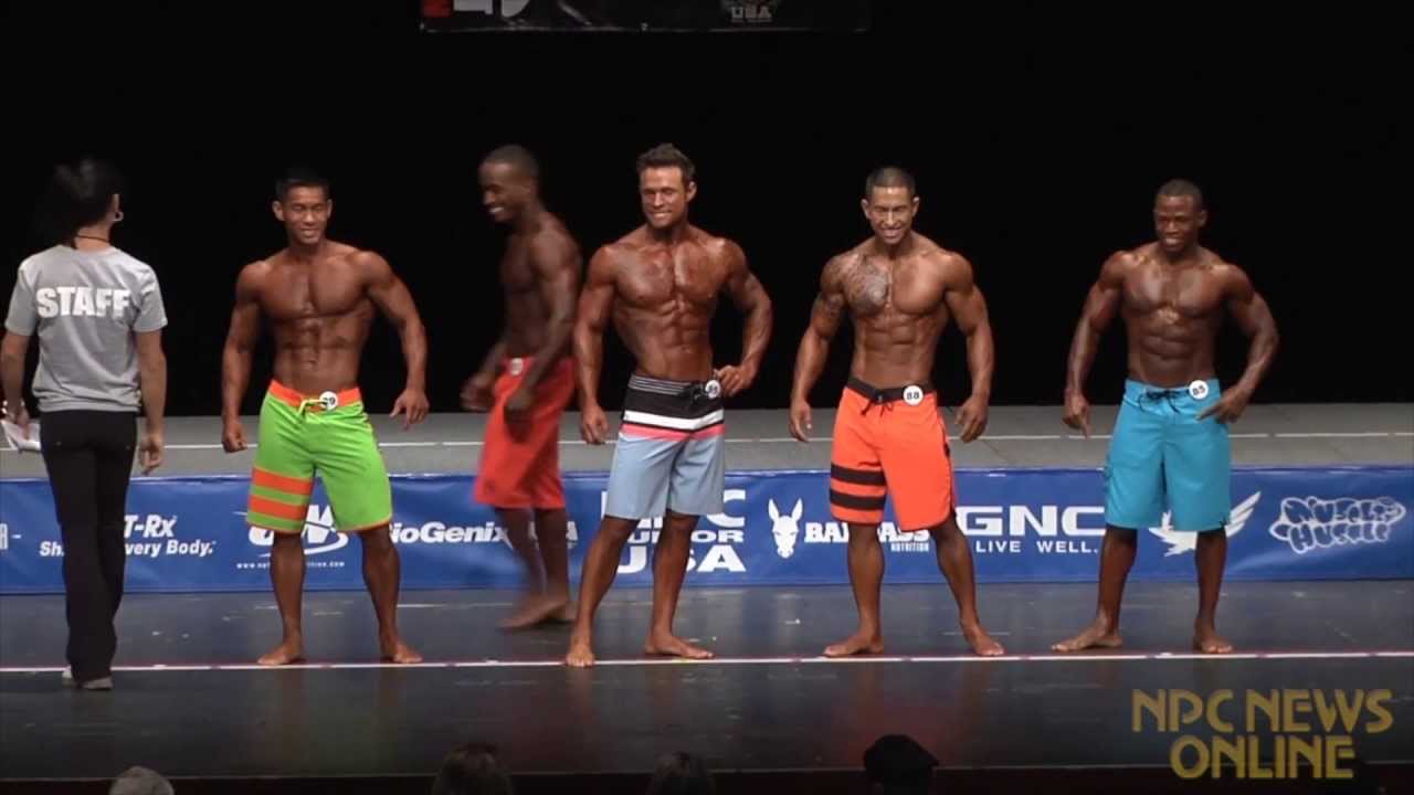 Men's Physique Class A 1st Callout at the 2013 NPC Junior USA
