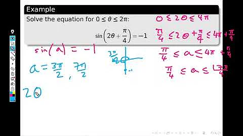 Trig equations with expanded domain example 3