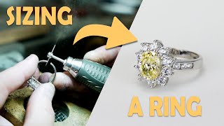 What are the steps in sizing a ring down? | The Dempsey’s Difference