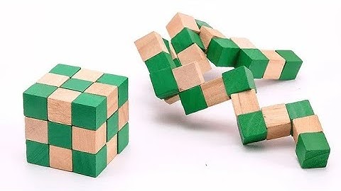 How to solve Snake Rubik’s cube|building snake cube puzzle|brain teaser wooden snake cube|snake cube