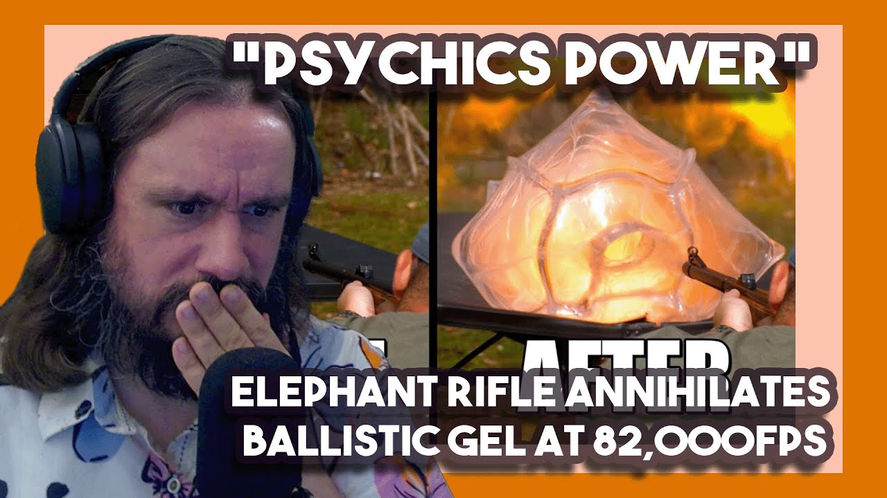 *Physics Power* Elephant Rifle Annihilates Ballistic Gel at 82,000FPS  The Slow Mo Guys