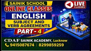 “ONLINE / OFFLIne ENGLISH Classes  for SAINIK SCHOOL / MILITARY SCHOOL / RIMC