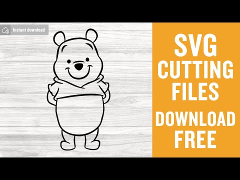 Download Winnie Pooh Svg Free Cartoon Svg Best Disney Svg Files Instant Download Shirt Design Free Vector Files Outline Svg Bear Svg Png 0595 Freesvgplanet