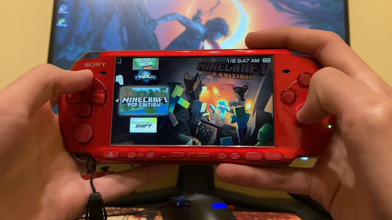 Playing Minecraft on MY PSP!