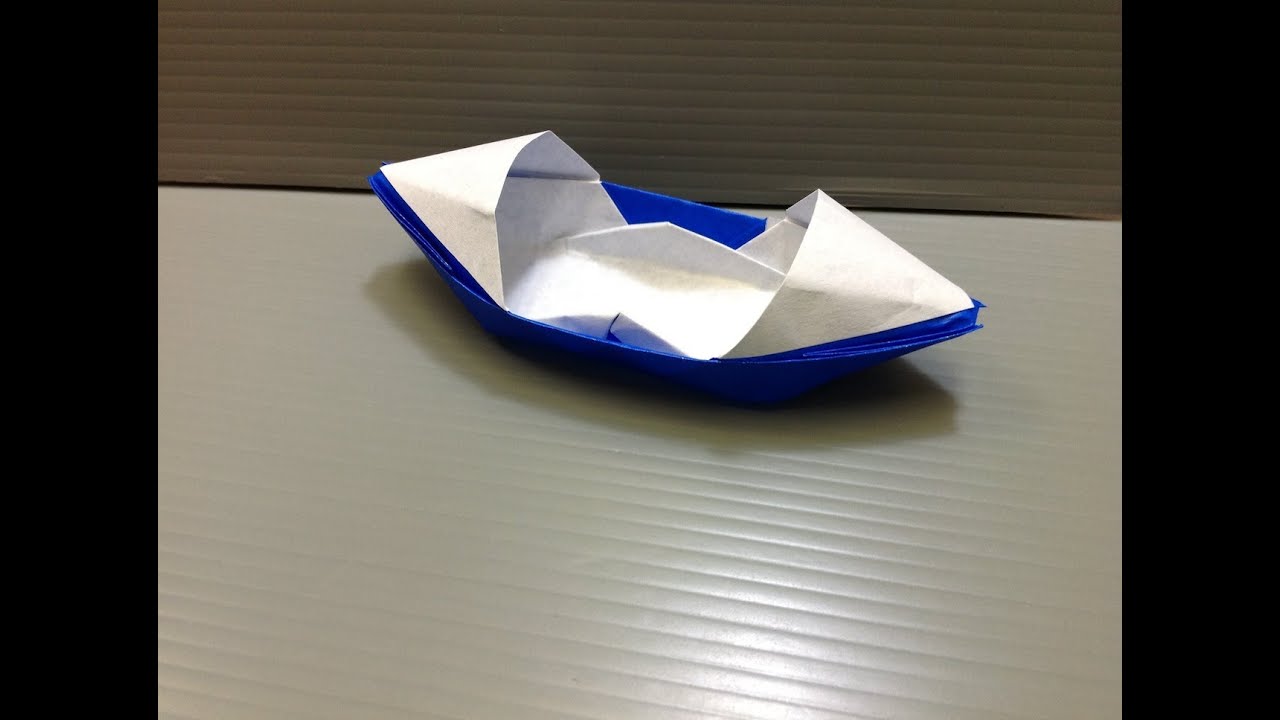 Daily Origami: 091 - Sampan Boat - YouTube