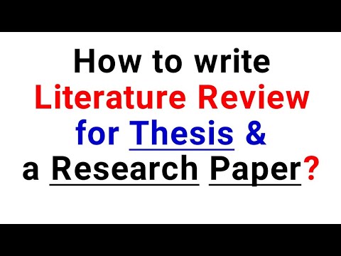 how to write a literature review in hindi