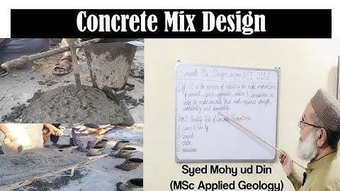 Concrete Mix Design #01 | ACI 211.1 | Lecture 55 | Syed Mohy Ud Din | Materials Engineer 