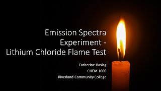 Lithium Chloride Flame Test