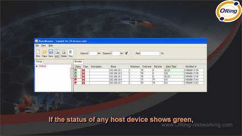 ORing Industrial Networking Corp  — Open Vision v3 0 Host Monitor Video Tutorial 2011 03