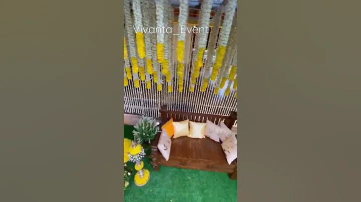 haldi decoration || Vivanta Event Management || Dm For Order 👍👍