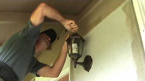 How to Install Light Fixture by Front Door...Part 4