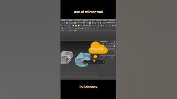 Use of mirror tool in 3dsmax #shorts #3dsmax