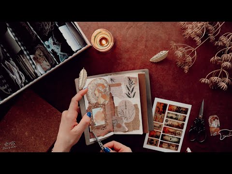 ASMR | Rahat Bir Uyku İçin 😴 Scrapbooking Journaling 🪶 | No Talking | Türkçe ASMR