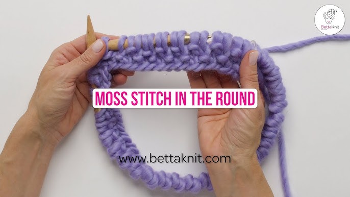 How to knit garter stitch in the round - step by step instructions