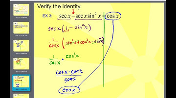 Notes 5.1 Day 1-Verifying Trig Identities