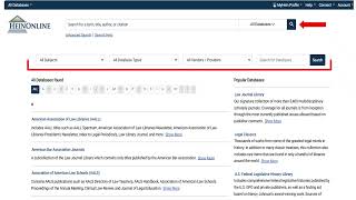 How to search - HeinOnline: searching for journals
