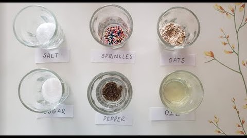 What dissolves in water?