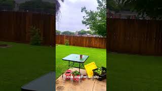 Texas weather is bipolar… no watch how tomorrow gonna look… #texasweather #texasrain #texas