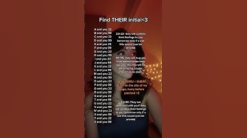 Find THEIR initial #fy #initials #viral #yoursign #fyp