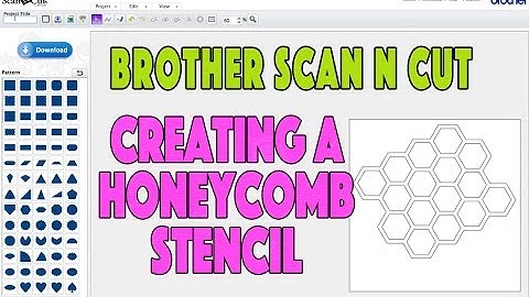 Brother Scan n Cut Tutorial: Create a Honeycomb Stencil in ScannCut Canvas