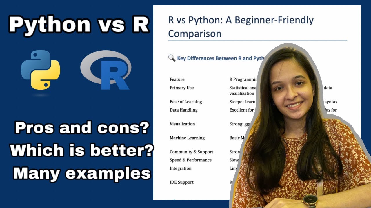 Difference between R and Python- Which is better? Pros and cons? - YouTube