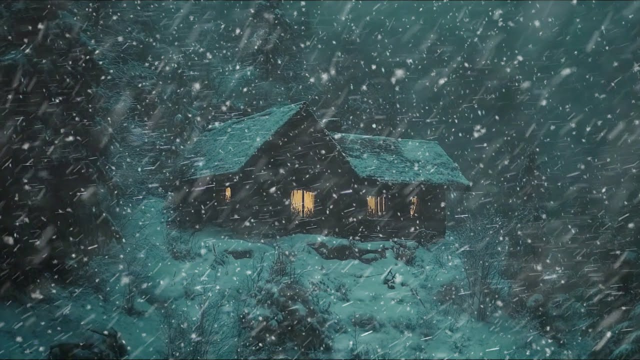 Soothing Winter Blizzard & Wind Howl Sounds Snowy Ambience for Sleep ...