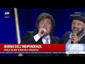 Milei dal vivo: il presidente argentino canta alla cerimonia per l’Indipendenza d’Israele