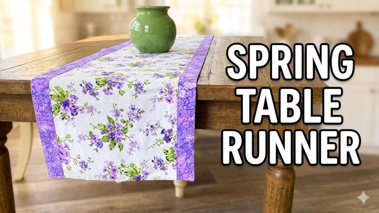 How to Sew a Professional Table Runner (Any Length You Want!) - YouTube
