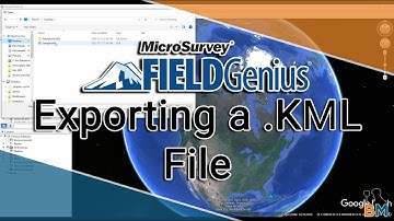 MicroSurvey FieldGenius How To: Exporting a KML File For Google Earth | Bench Mark