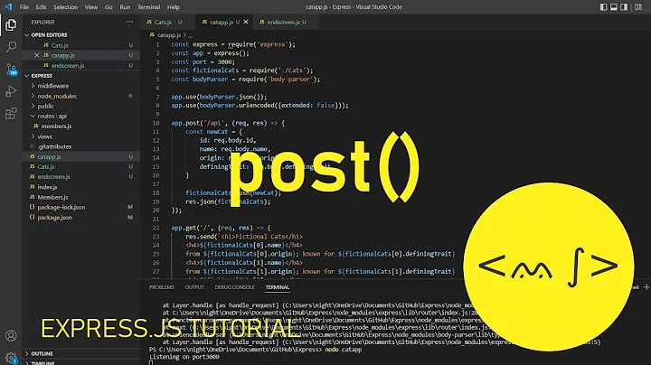 Post Method - Express.js Tutorial