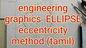 ENGINEERING GRAPHICS|ELLIPSE | ECCENTRICITY METHOD|TAMIL@mathimeenaeee9221