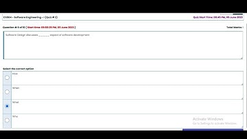 CS504 Quiz 2 2023 || Software Engineering I