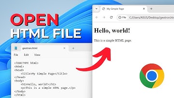 How to Open an HTML File in Google Chrome