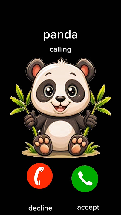 cute panda calling #panda #cutepanda #ringtone #shorts