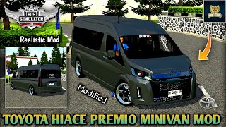 🤩🔥Toyota Hiace Premio Modified Minivan Mod for BUSSID v4.0.3 | By @nanonanoid790 | Bussid New Mod