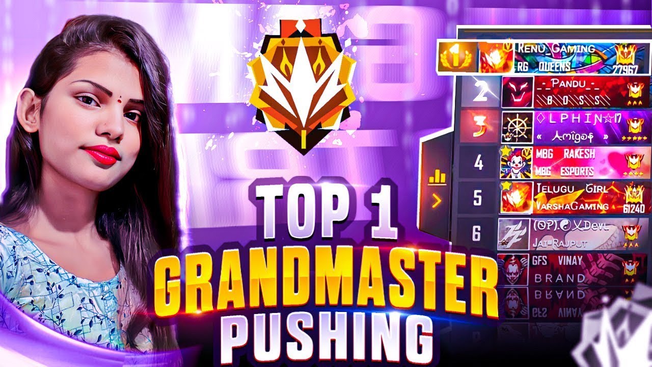 Grandmaster Rank Push - Free Fire Live In Telugu - Garena Free Fire ...