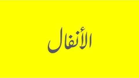 Quran / Coran: 08- Al-Anfal (سورة الأنفال)