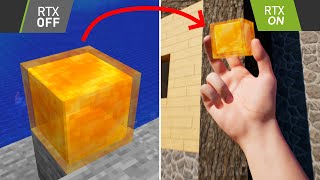 Realistic Honey Block - Minecraft RTX Animation #minecraft #RTX