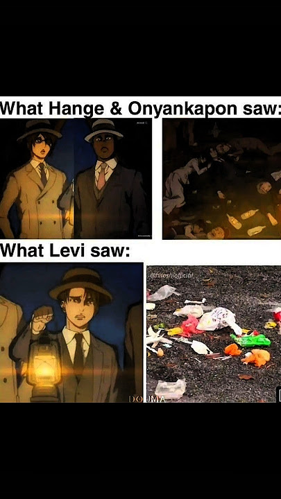 What Levi Saw || Attack on titan || Levi Akerman x Hange x Onyankapon #You Tube #Shorts